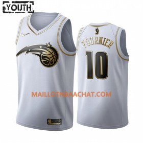 Maillot NBA Orlando Magic Evan Fournier 10 Nike 2019-20 Blanc Golden Edition Swingman - Enfant